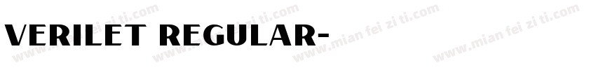 Verilet Regular字体转换
